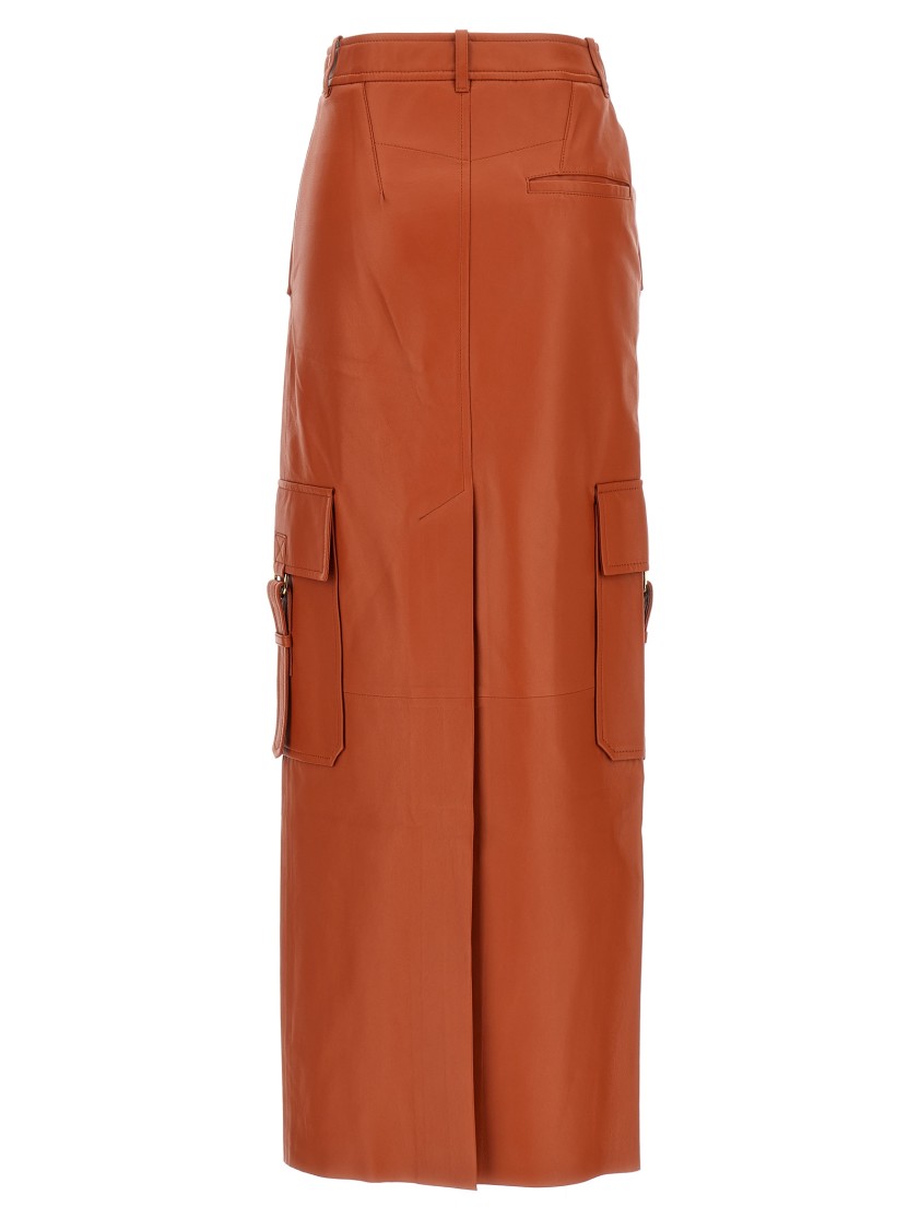Zimmermann Illustration Midi Skirt In Brown