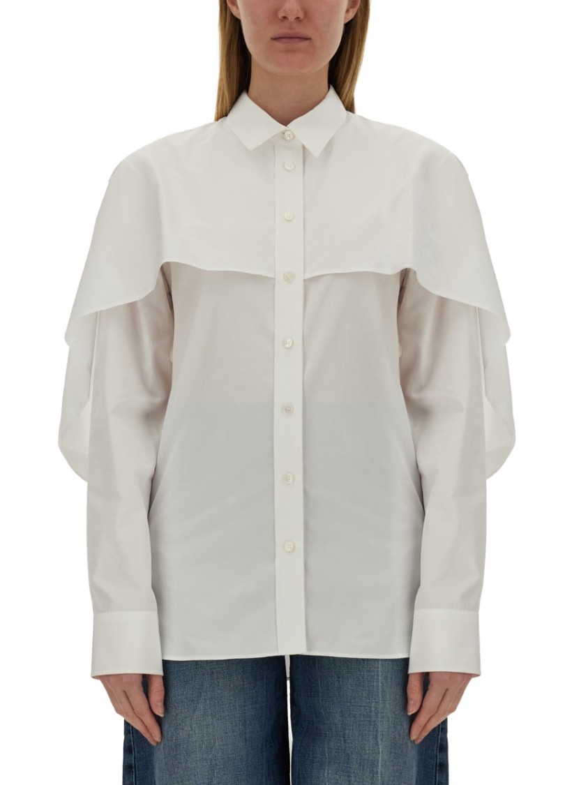 Stella Mccartney Stella Mc Cartney Shirt With Cape In White