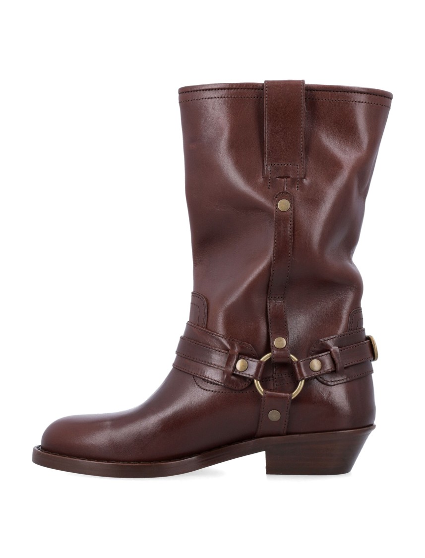 Isabel Marant Brown Heiko Mid-calf Boots In Brown