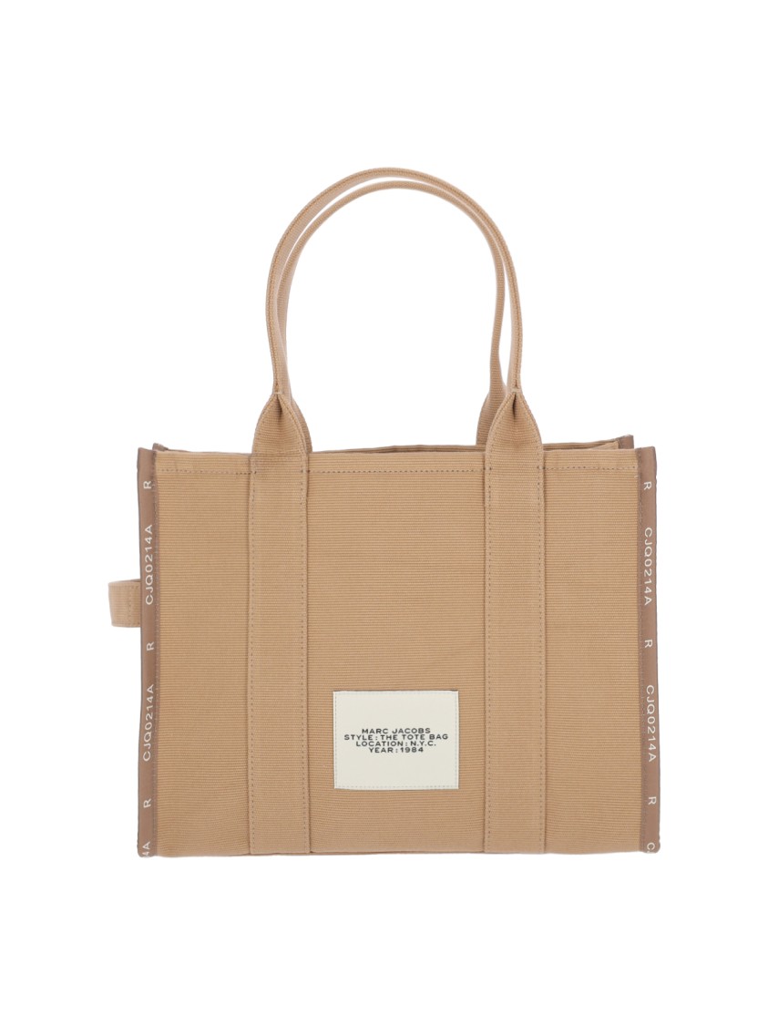 Marc Jacobs Ithe Large Tote Bag N Canvas With Jacquard Logo