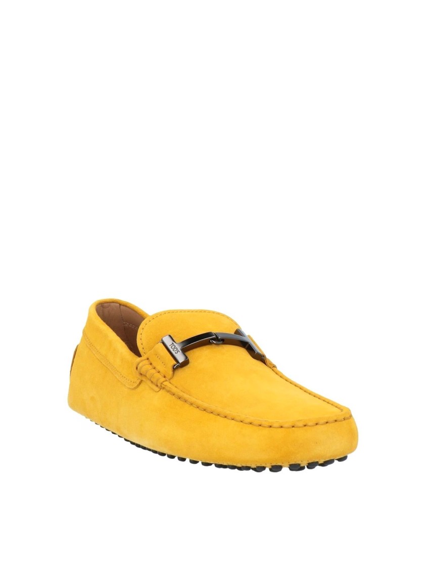 Tod's Timeless Gommini Driving Shoes Loafers In Gold
