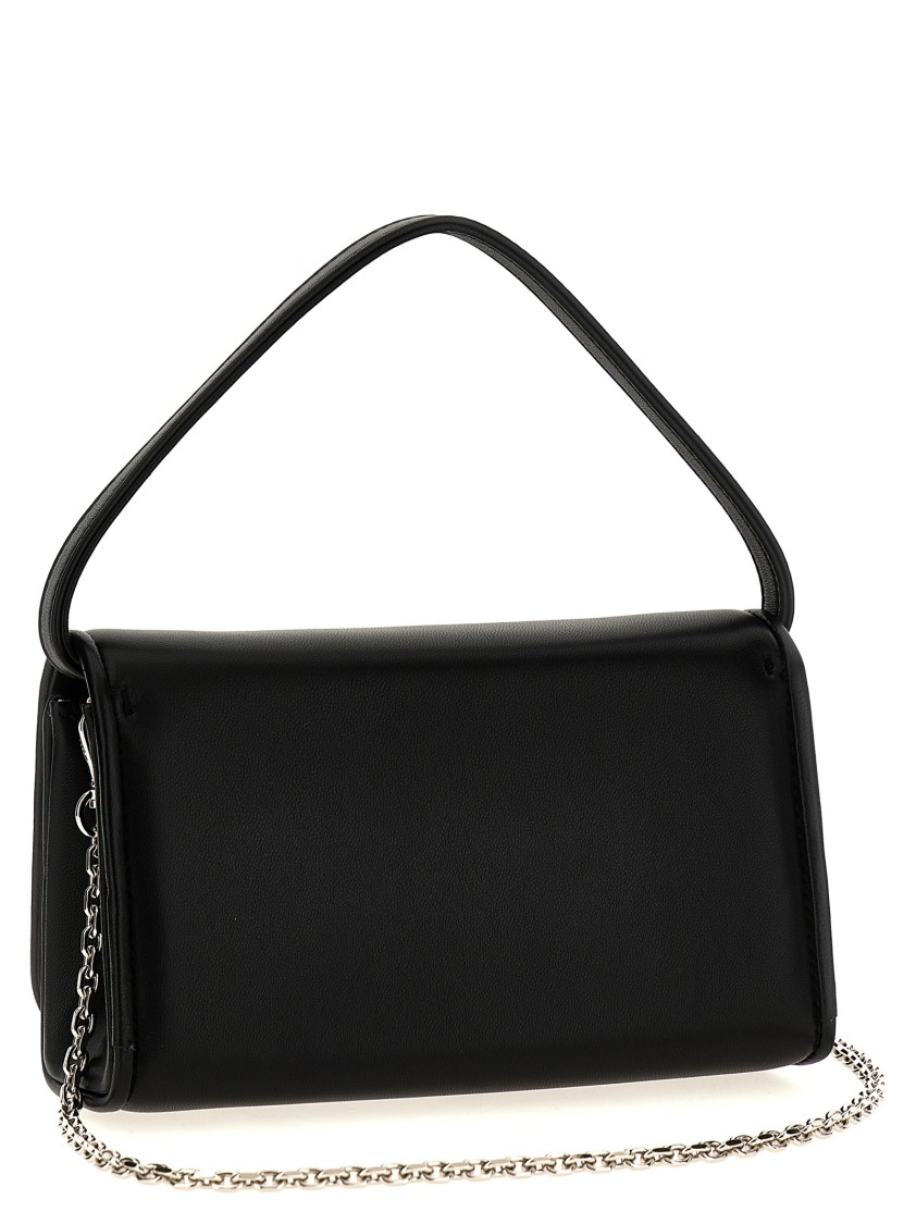 Roger Vivier Micro Pilgrim Top Handle Bag In Black