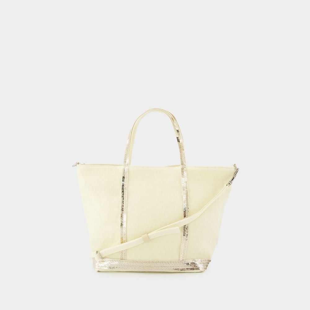 Vanessa Bruno Cabas S Shopper Bag - Linen - Yellow In Yellow