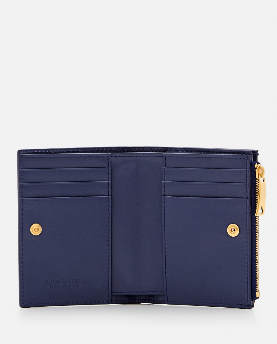 Bottega Veneta Leather Card-holder In Black