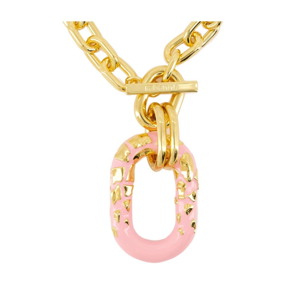 Rabanne Statement-pendant Necklace In Gold