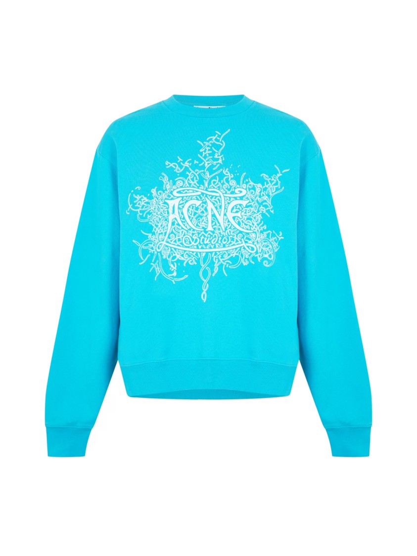 Acne Studios Blue Glow-in-the-dark Sweatshirt In Blue