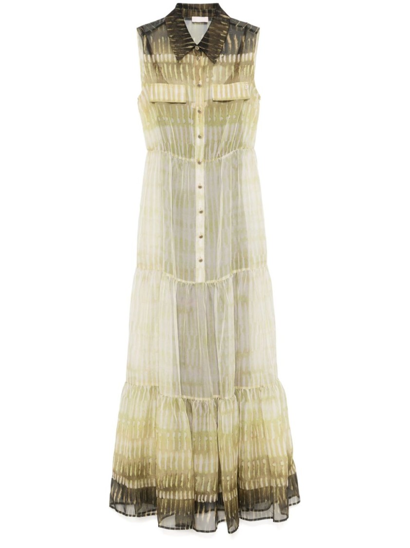 Liu •jo Liu Jo Maxi Dress With Button-down Front