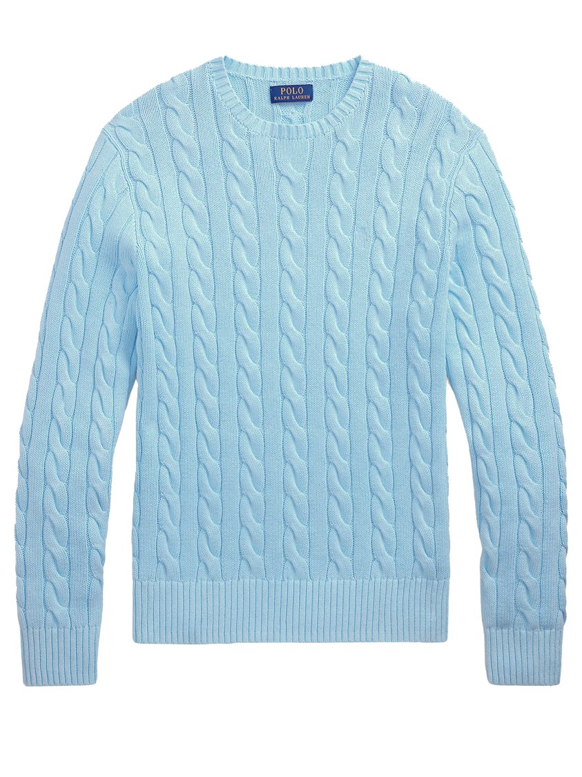 Polo Ralph Lauren Cable-knit Cotton Sweater With Pony Embroidery