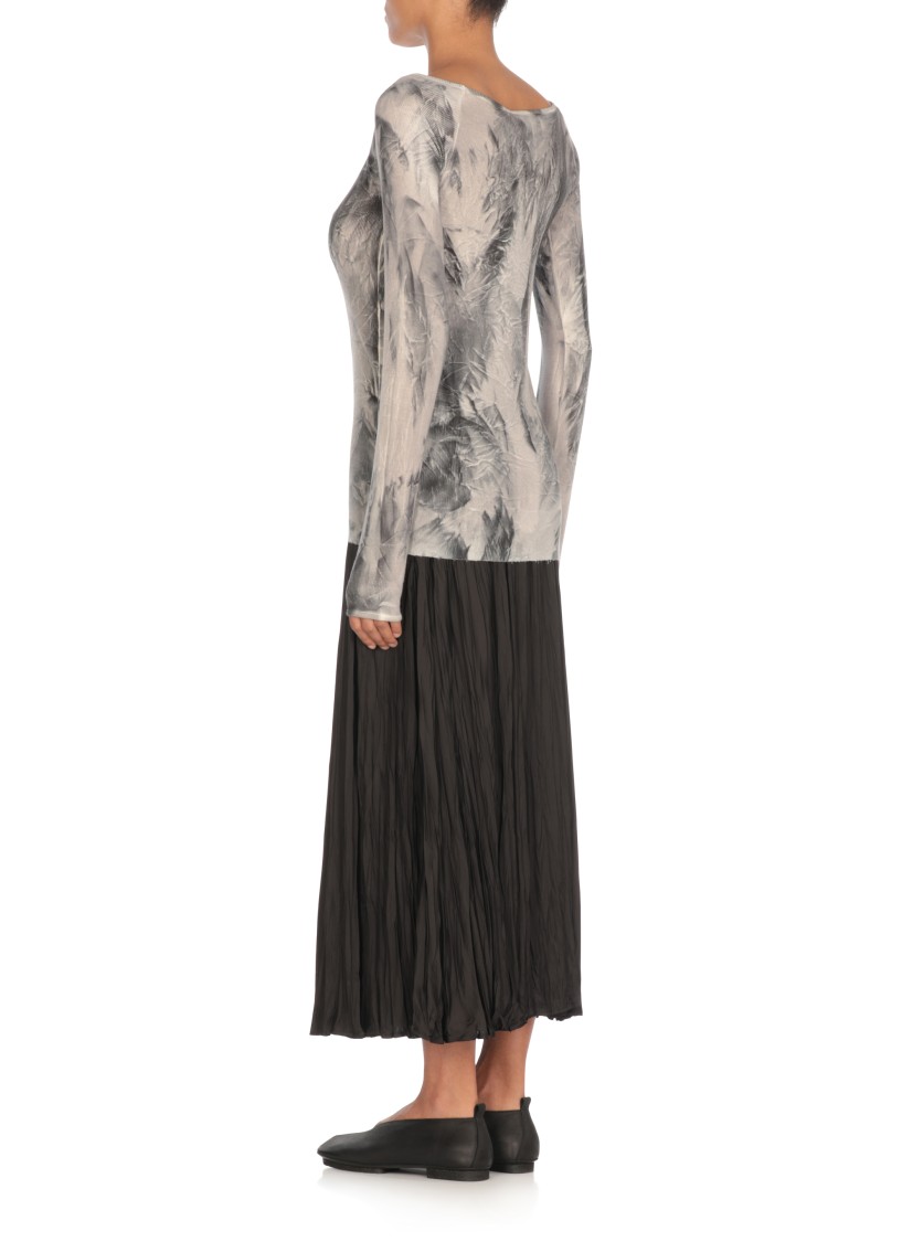 Avant Toi Grey Silk Blend Sweater