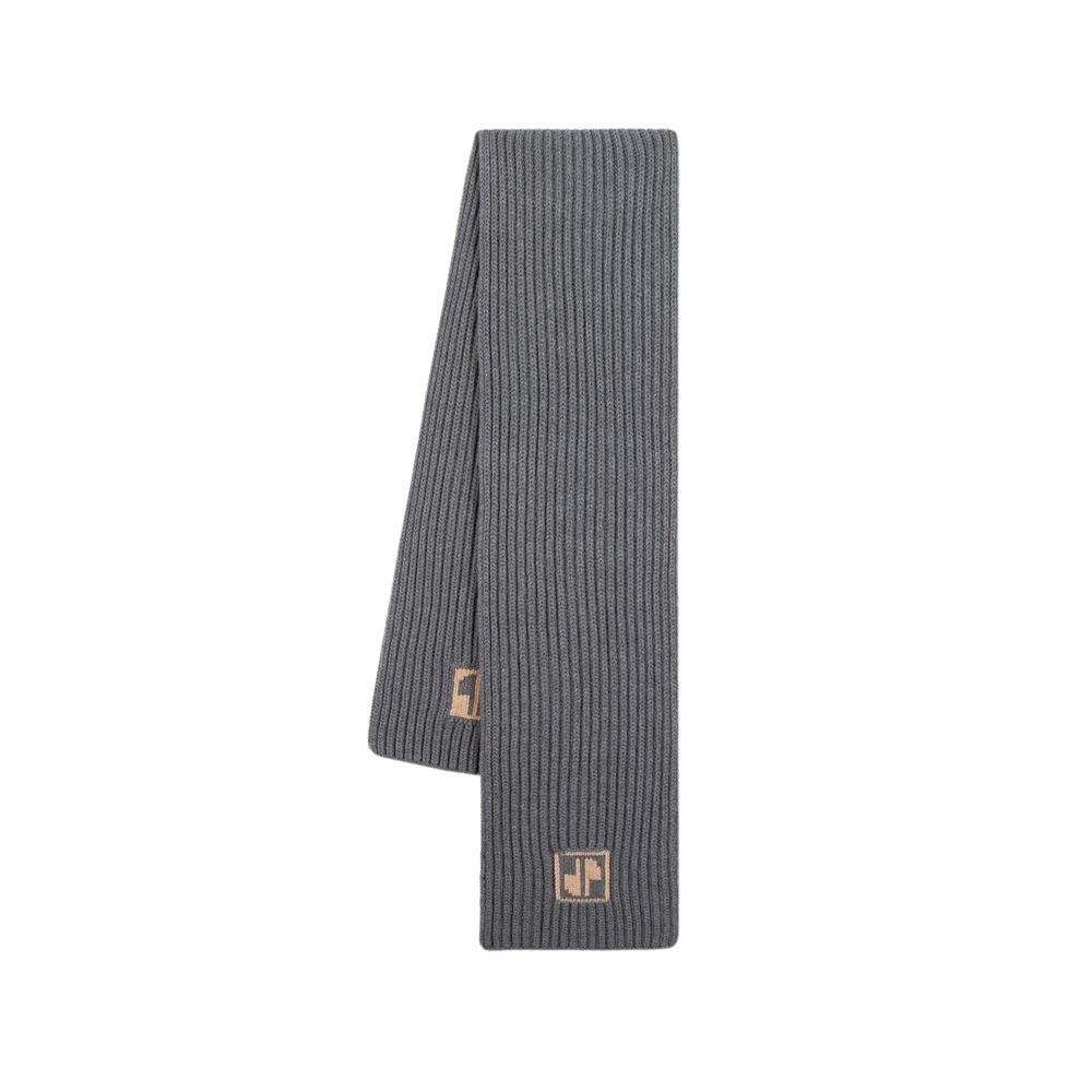 スカーフ Patou Jp Scarf - Wool - Grey Patou Jp Scarf - Wool - Grey in Grey | THE LIST