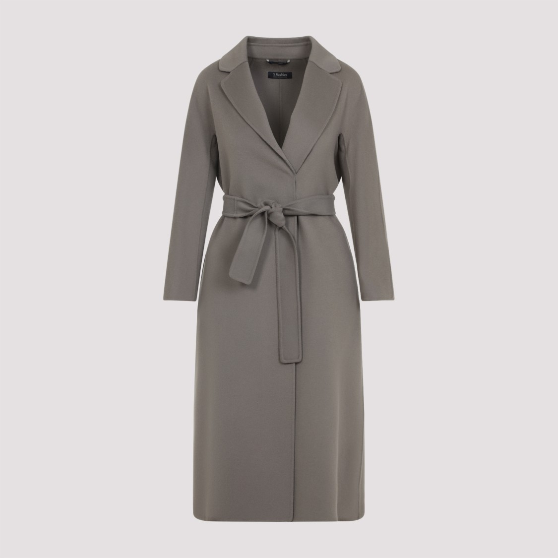 Max Mara Tailored Virgin Wool Coat In Gray