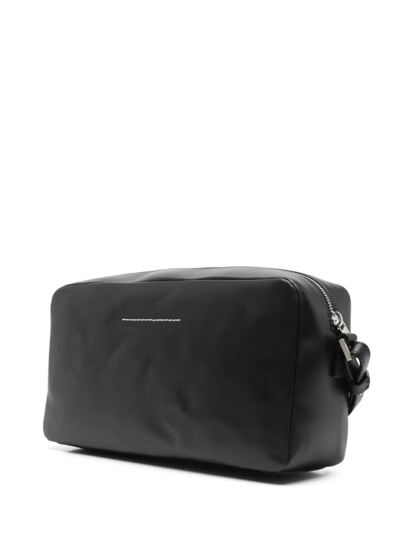 Mm6 Maison Margiela Mm6 By Maison Margiela Numbers-plaque Cross Body Bag In Black