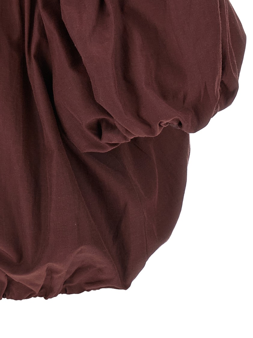 The Andamane Elasticated Hem Off-the-shoulder Puff Sleeves Top