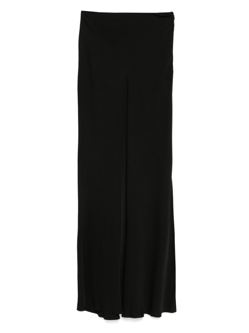 Twinset Twin-set Flowing Black Maxi Skirt