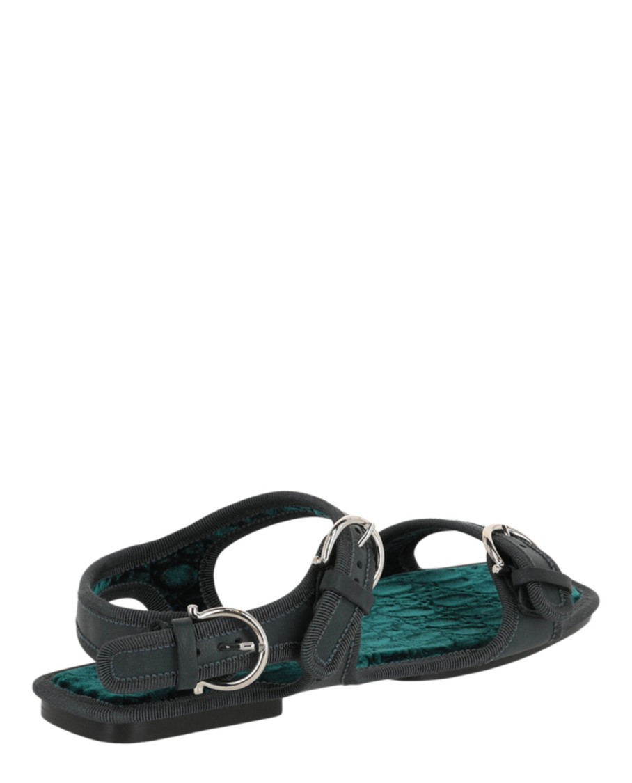 Ferragamo Anteo Gancini Buckle Sandals