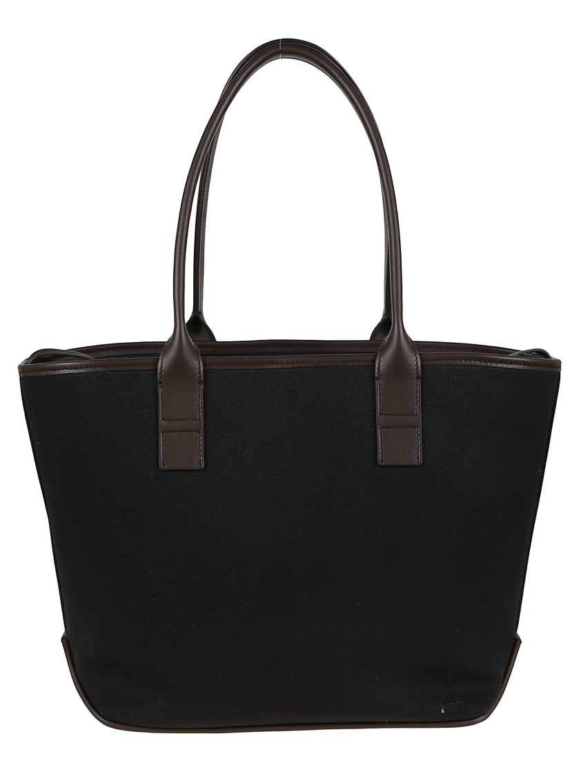 Hogan Script Tote Bag In Black