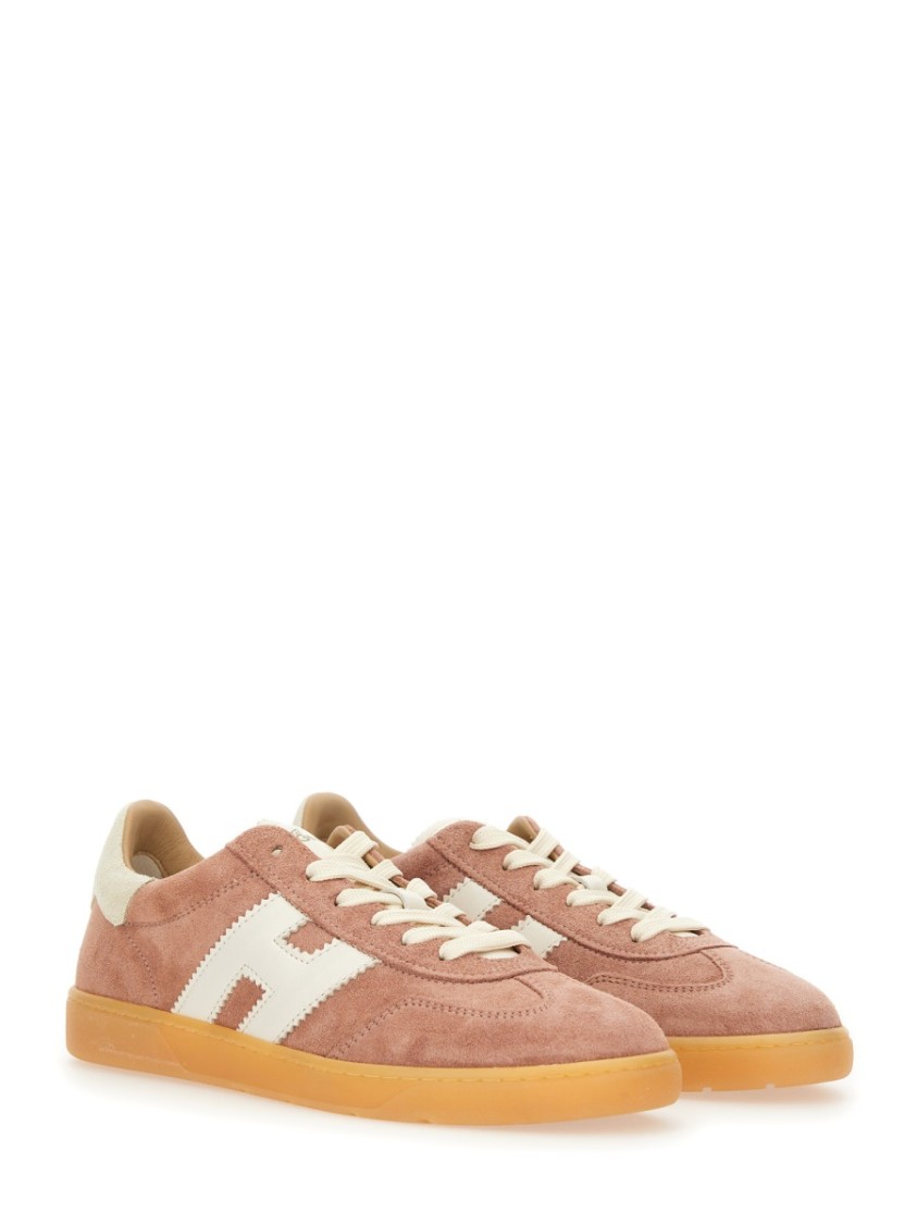 Hogan Low-top Sneakers Suede Finish In Neutrals