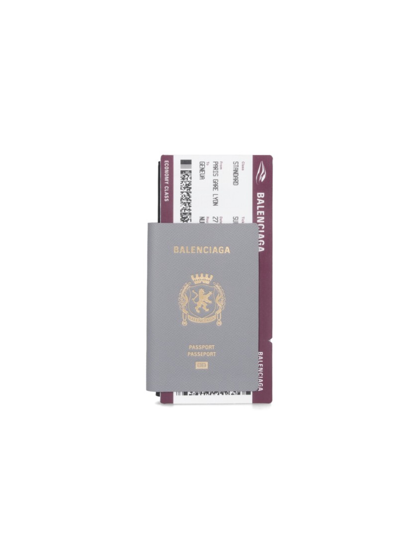 Balenciaga "passport" Wallet – Grey In Gray