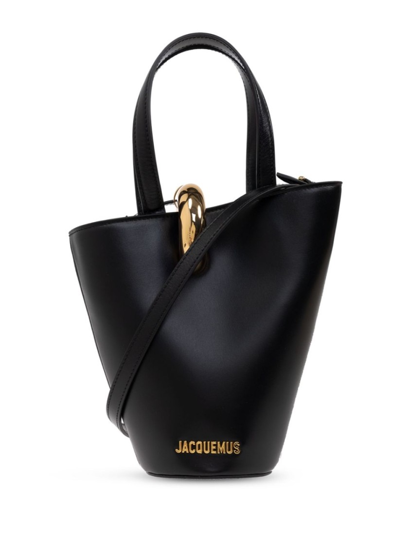 Jacquemus Jacquemus Black Bucket Bag With Magnetic Closure