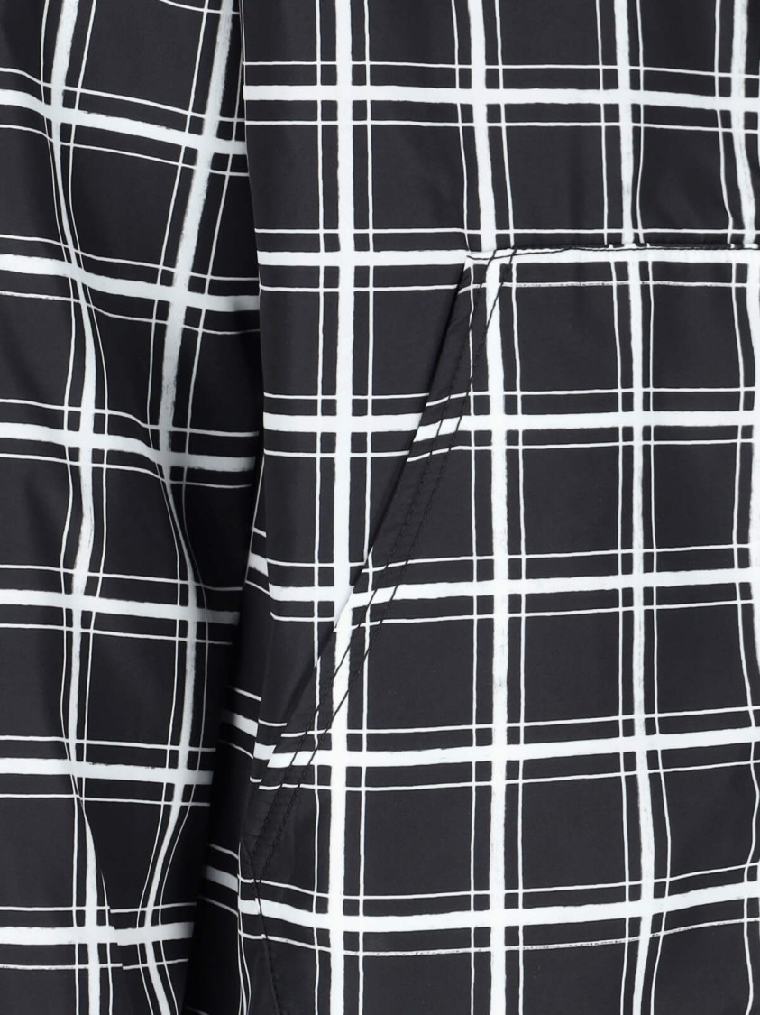 Shop Marni Checked Quilted Puffer Jacket – Black