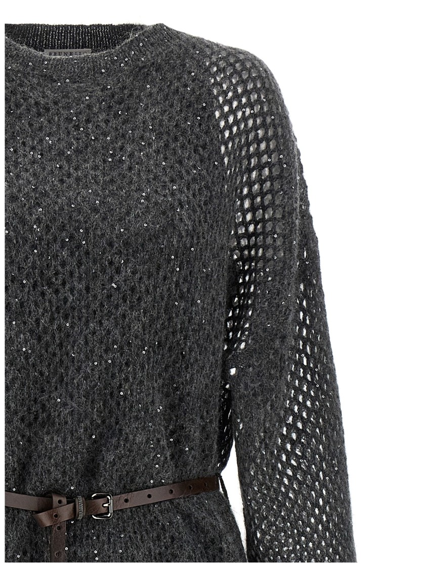 Brunello Cucinelli Dazzling Dress In Black