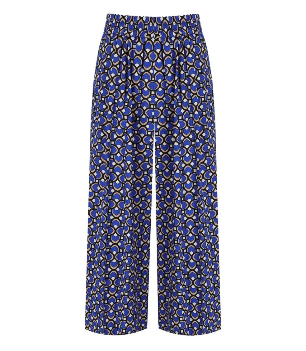 Max Mara X Weekend Virgin Blue Cropped Trousers