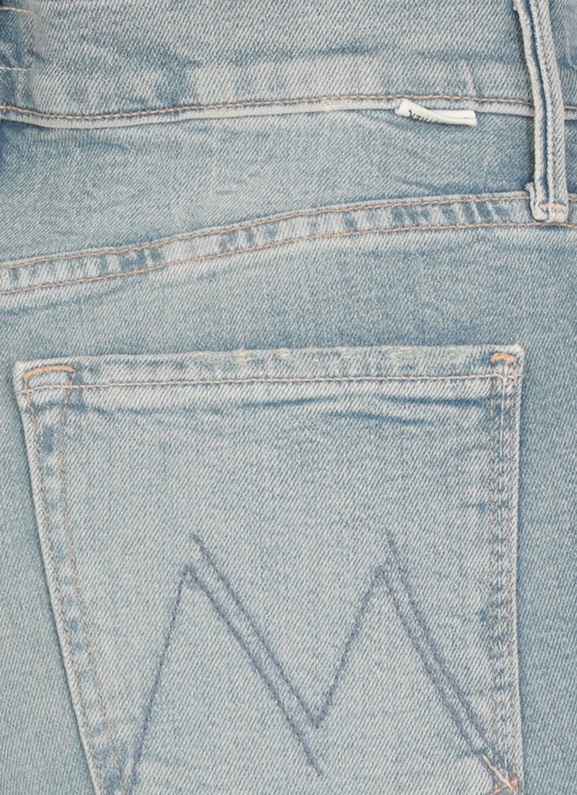 Mother The Super Cruiser High-rise Flared Jeans In Blue