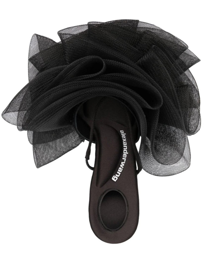 サンダル・ミュール Alexander Wang Ruched Tulle Mules Alexander Wang Ruched Tulle Mules | ModeSens