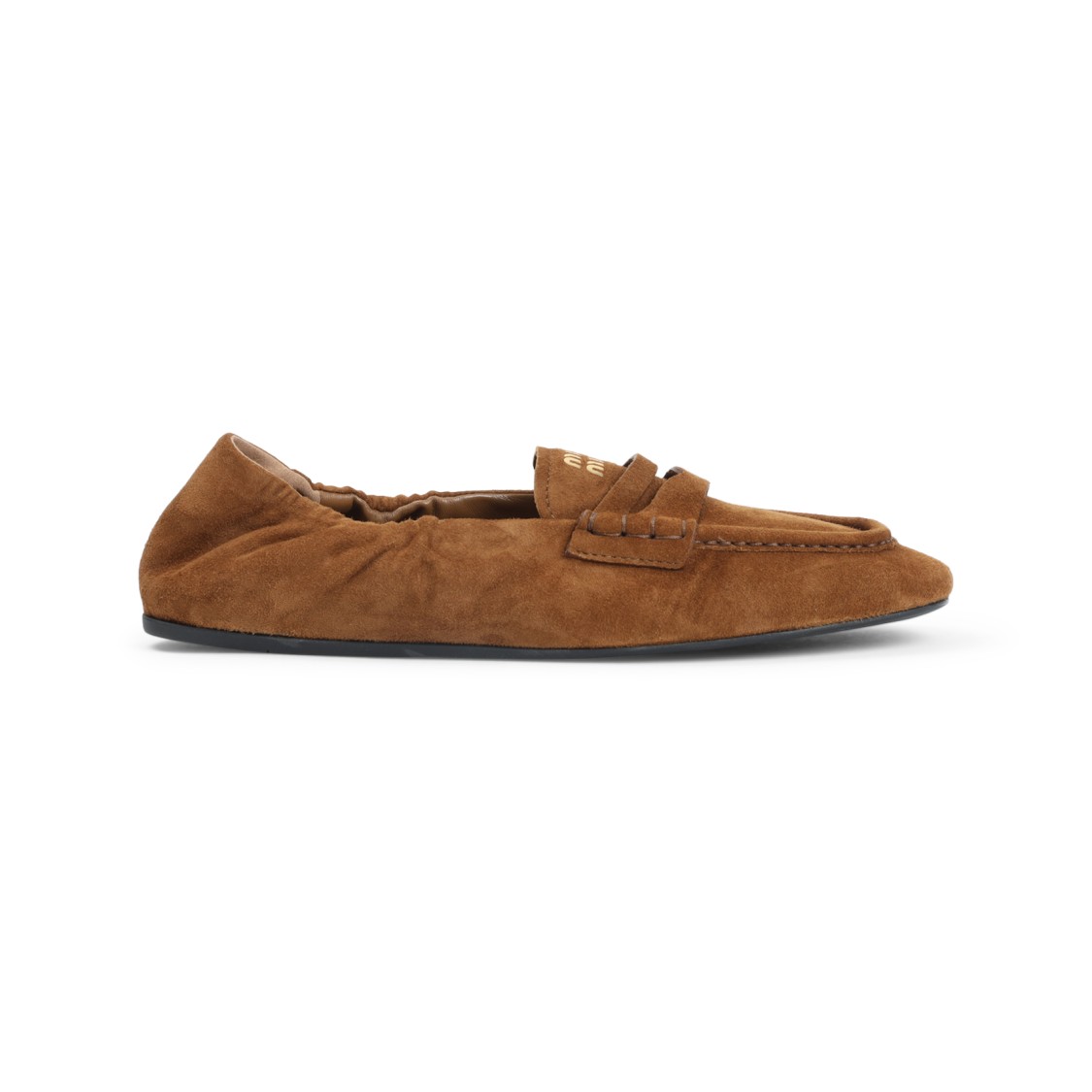 Miu Miu Loafers With Back Elasticated Detail