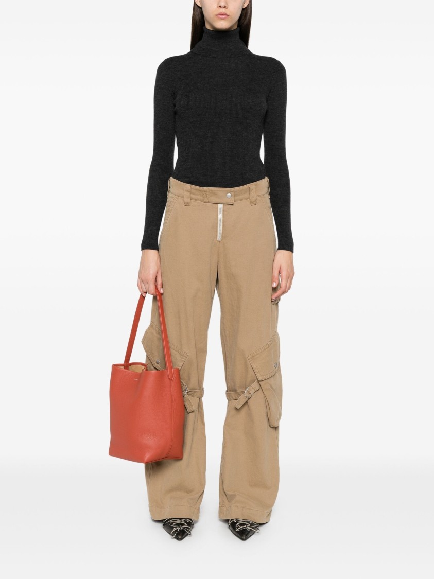 P.A.R.O.S.H P.A.R.O.S.H. WOOL TURTLENECK SWEATER WITH BACK DETAIL