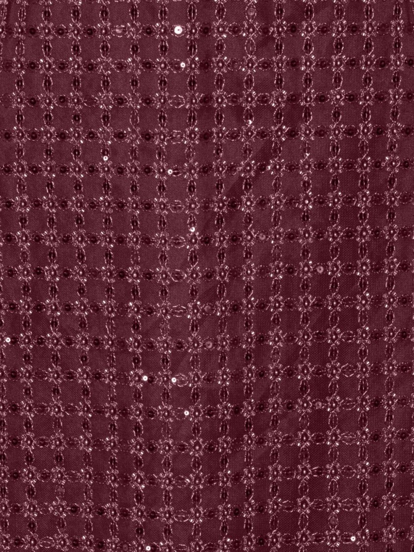 Rotate Birger Christensen Rotate Floor-length Burgundy Strapless Evening Dress With Sequined Detailing In Burgundy
