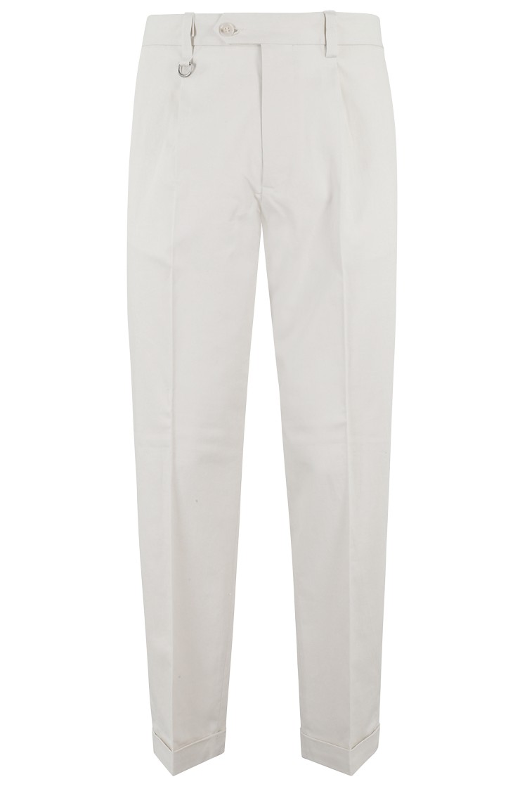 PAOLO PECORA PAOLO PECORA TAILORED ANKLE-CUFF TROUSERS WITH CLEAN SILHOUETTE