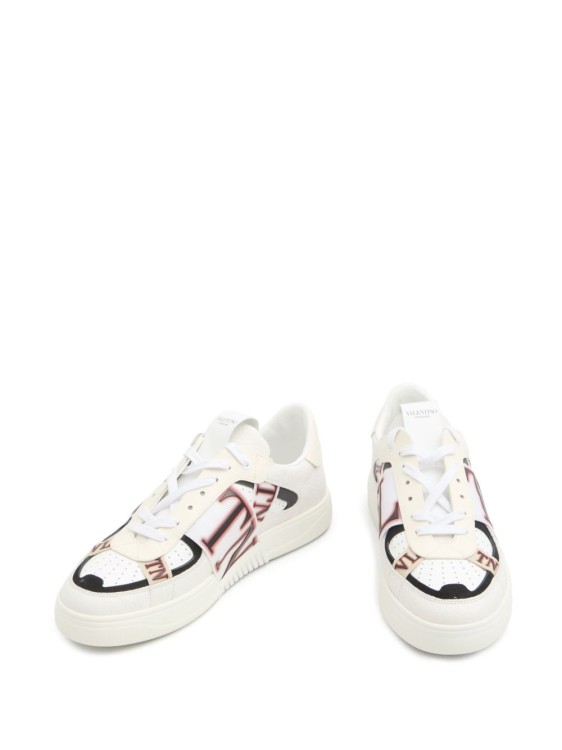Valentino White Sneakers With Textured Detailing | THE LIST