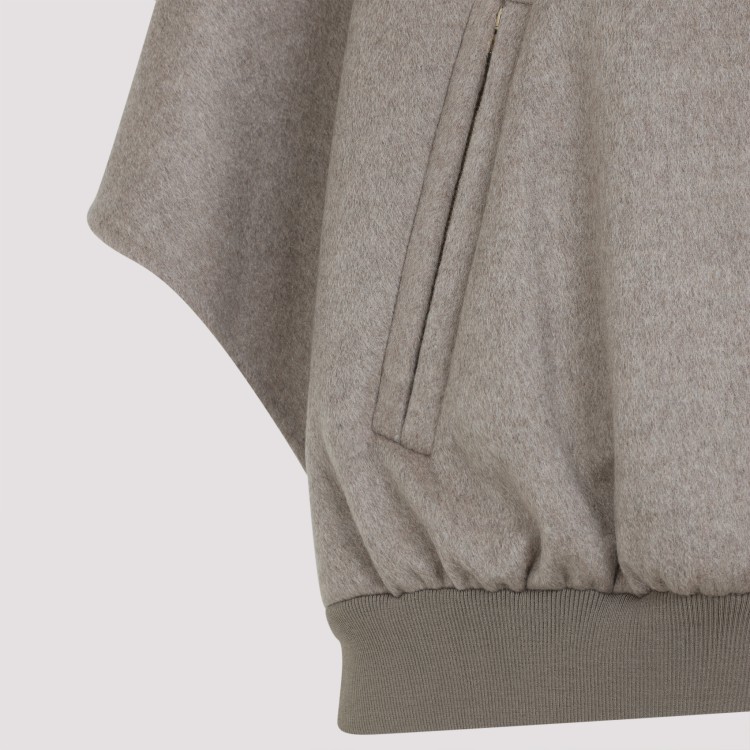 Max Mara Leticia Bomber Cape in Neutrals | THE LIST