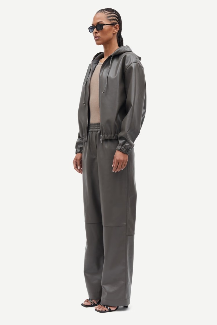 Samsoe & Samsoe Samsoe Samsoe Loose-fit Hoodie With Recycled Leather