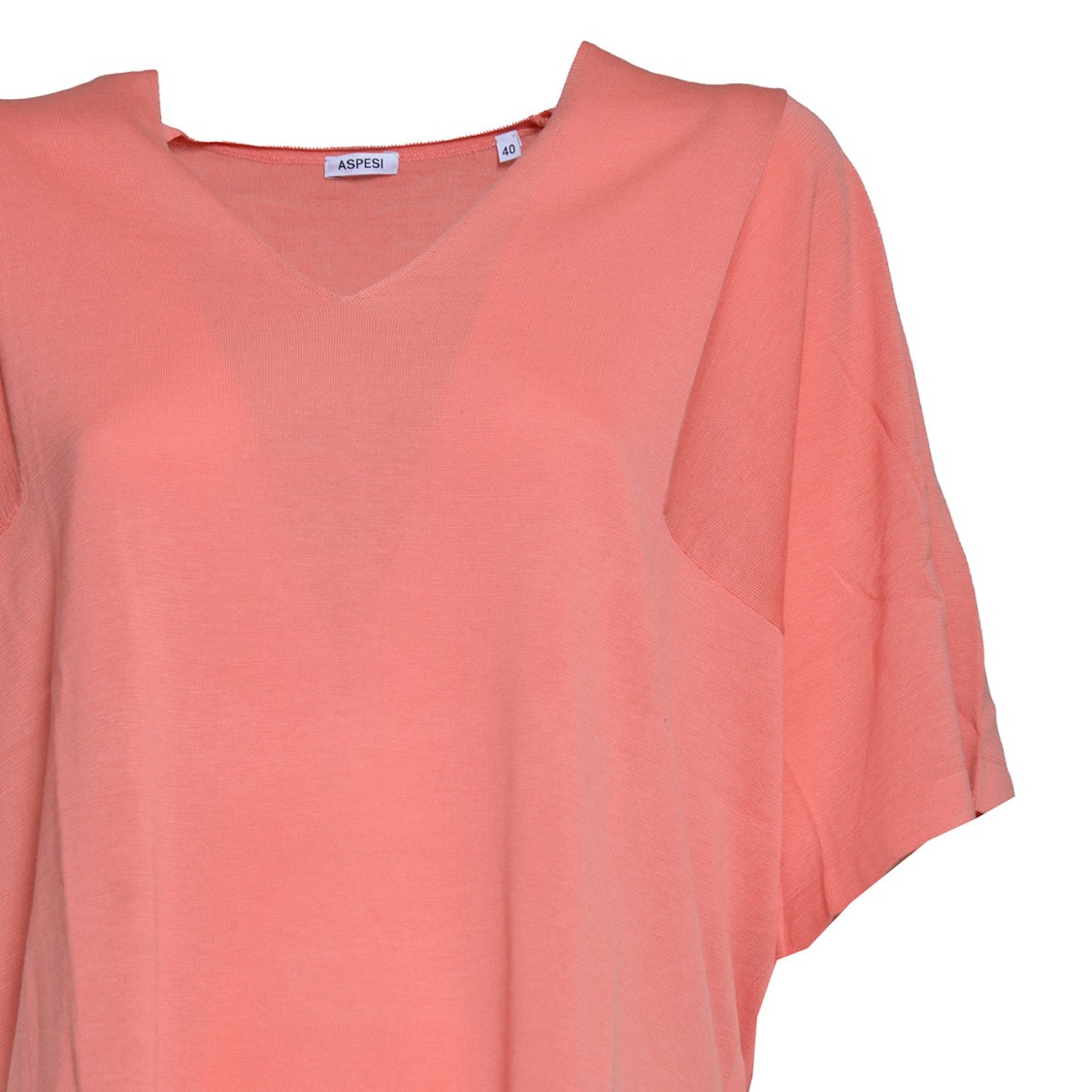 Aspesi Coral Cotton Silk Knit T-shirt