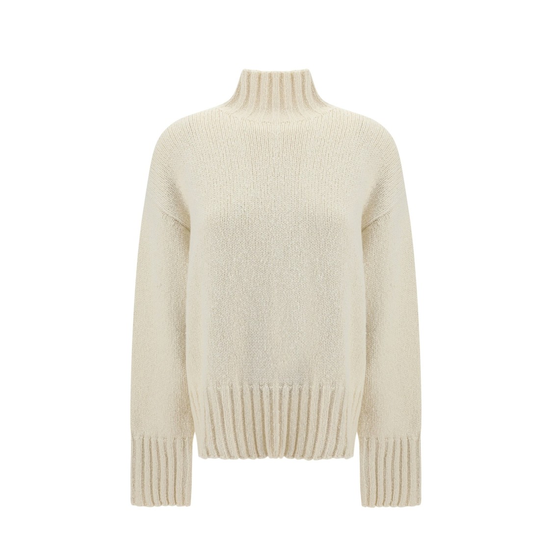 Jil Sander Wool And Silk Sweater Women In Neutrals
