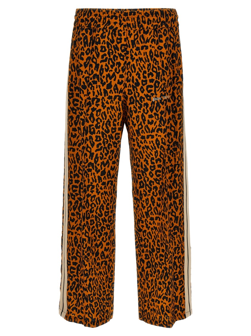 Palm Angels 'animal Print Side Stripe Joggers' In Animal Print