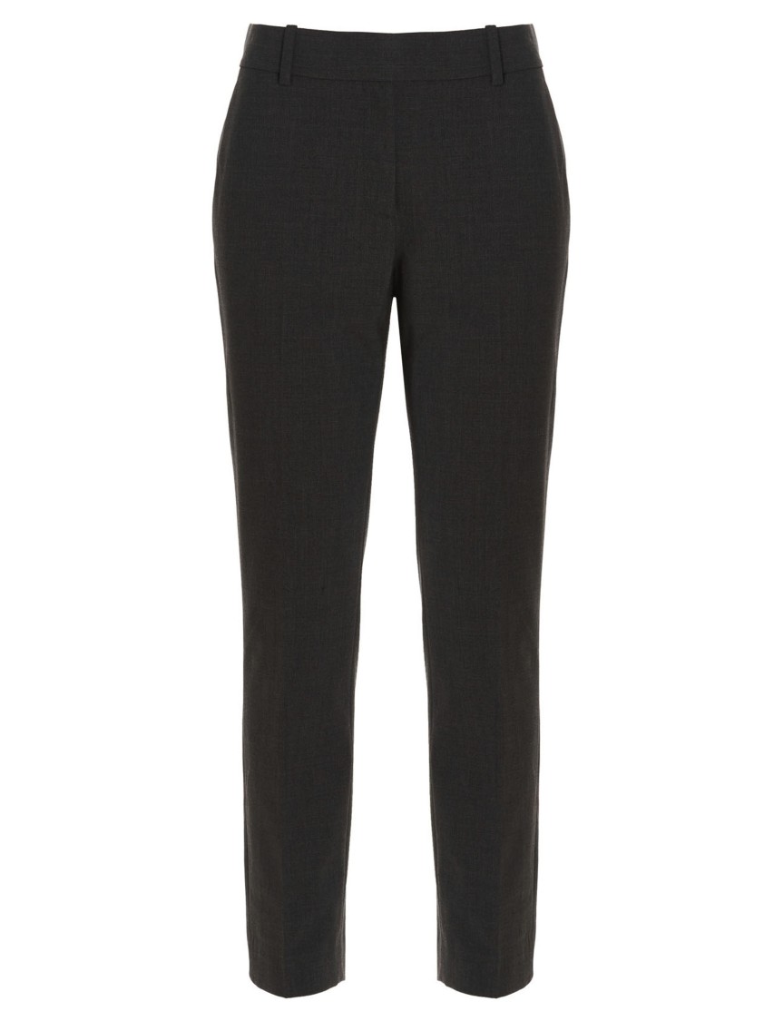 Theory Casual Pants With Waist And Loop Straps In Black