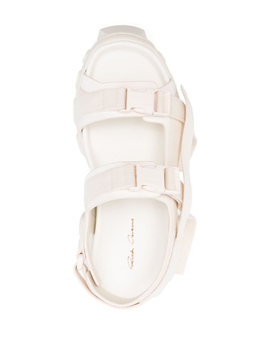 Rick Owens Tractor Sandals In White