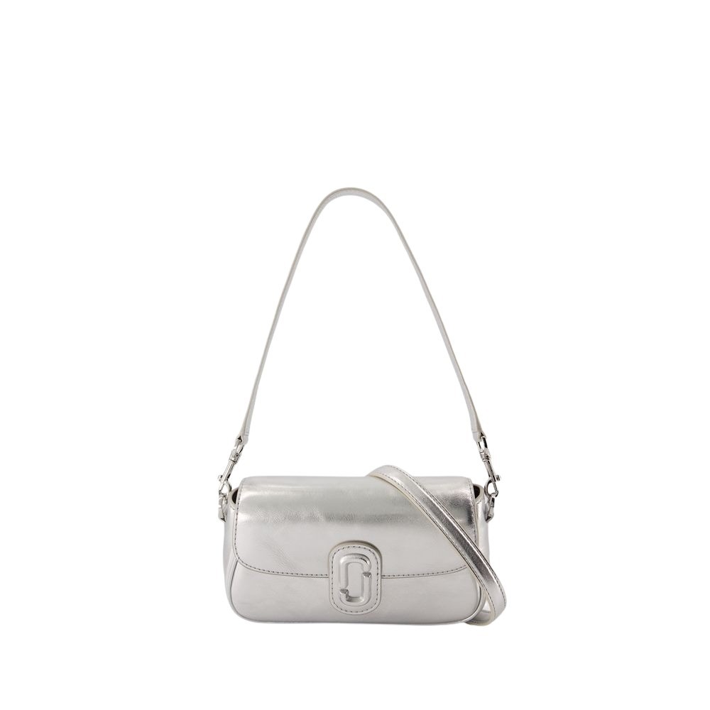 MARC JACOBS MARC JACOBS THE SMALL SHOULDER BAG - LEATHER - SILVER