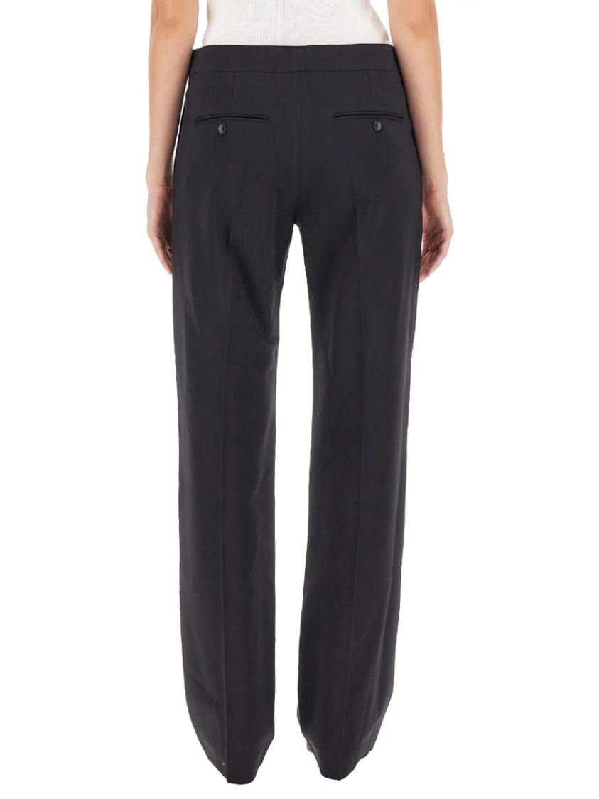Shop Isabel Marant Straight Leg Pants In Black