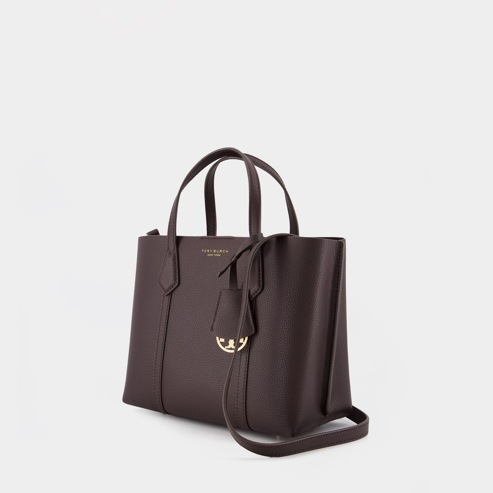 Tory Burch Perry Small Shopper Bag - Leather - Burgundy In Burgundy