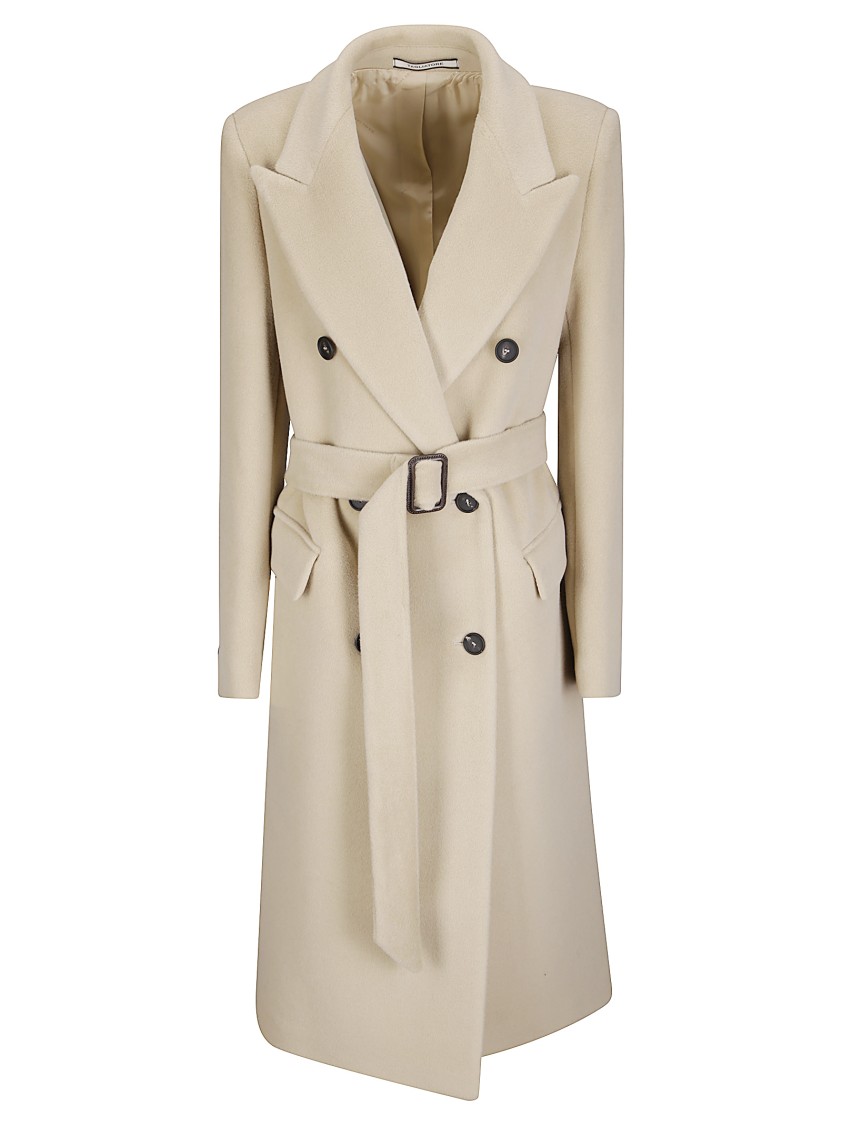 Tagliatore Jole/c Lined Coat In Neutral