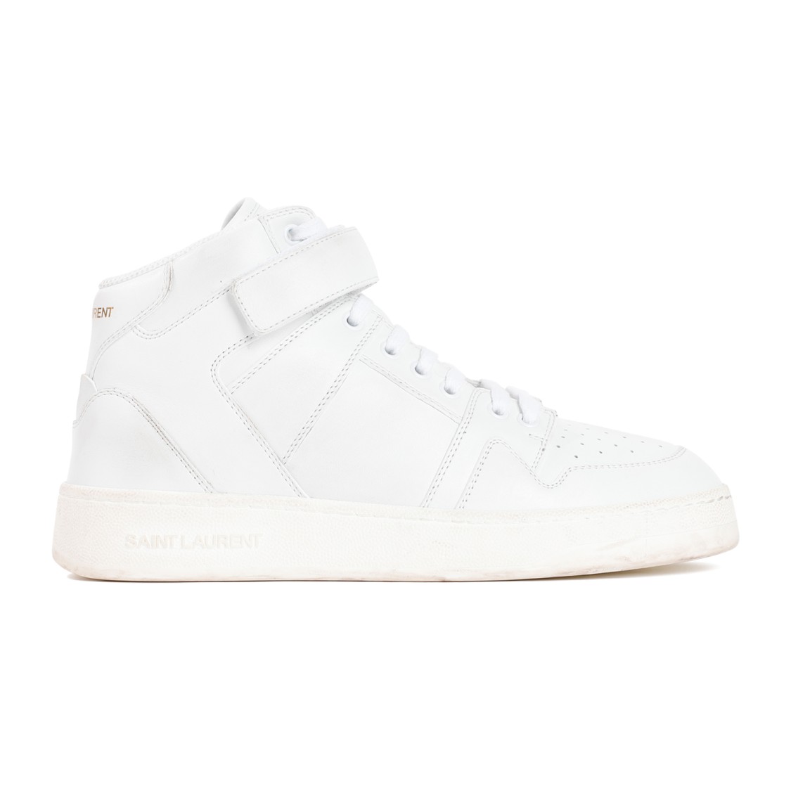 【Saint Laurent】optical white leather jefferson sneakers Saint Laurent Optical White Leather Jefferson | THE LIST