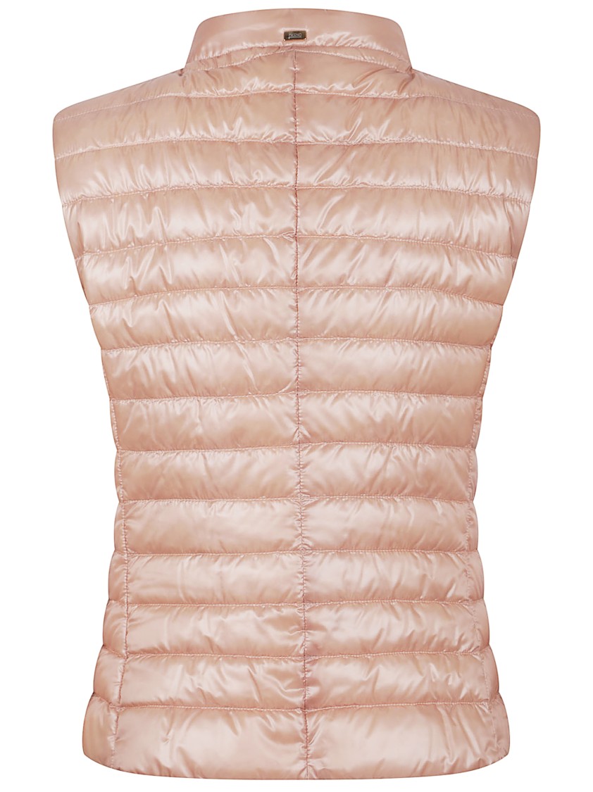 Herno Quilted Sleeveless Lightweight High Collar Jacket