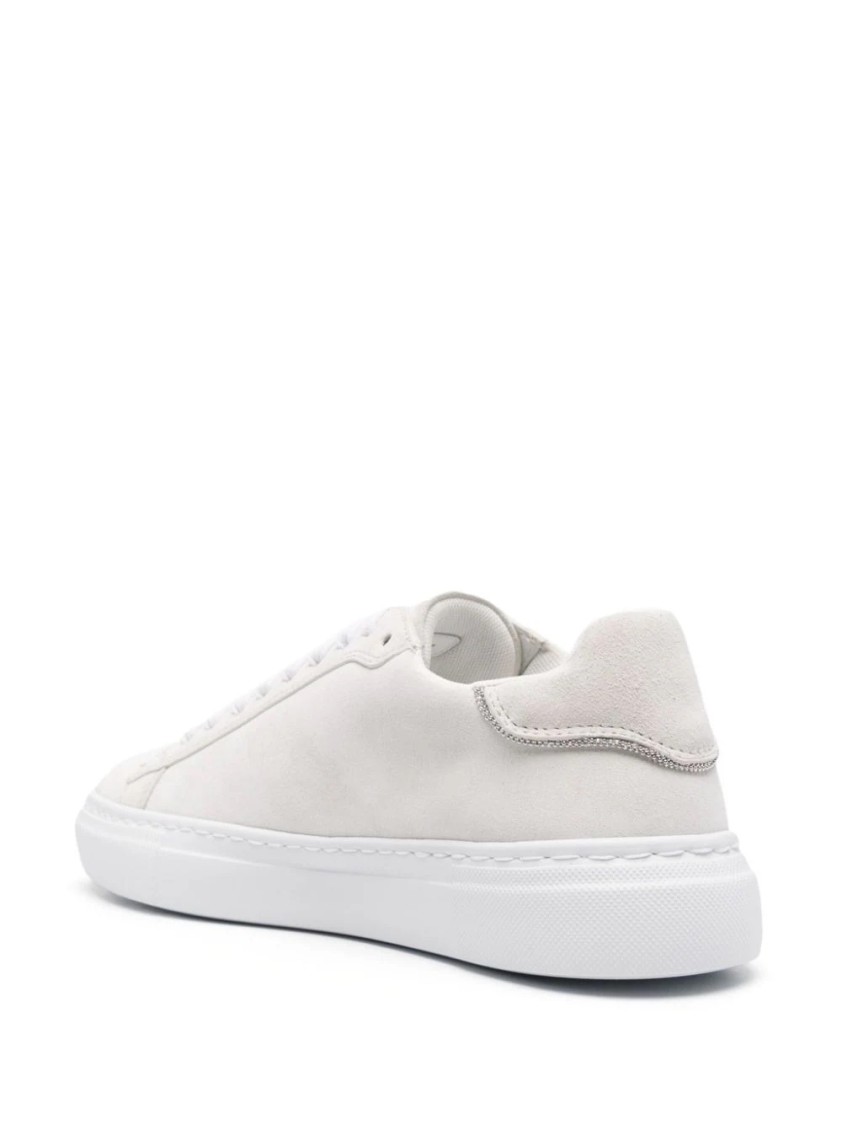 Fabiana Filippi Suede Sneakers With Classic Lace-up Design