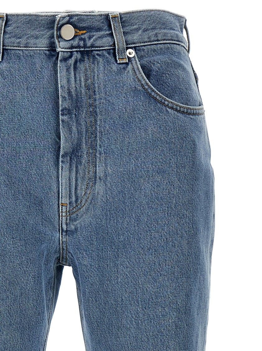 Loulou Studio Wular Jeans In Blue