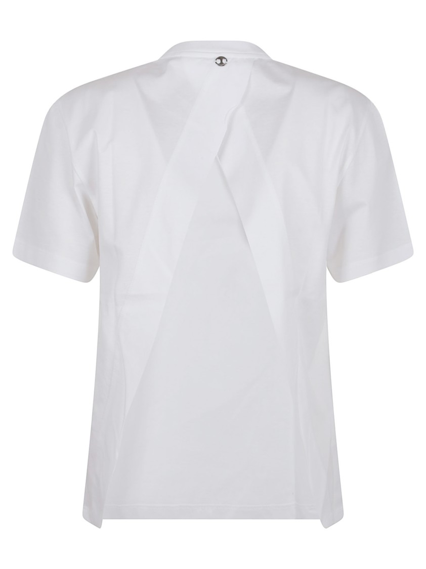 Shop Rabanne Paco Open Back Pure Cotton T-shirt