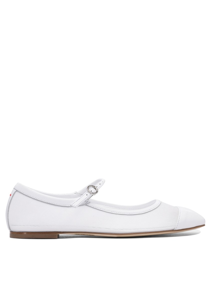 Aeyde Aeydē "uma Eyelet" Mary Jane Bellet Flats In White
